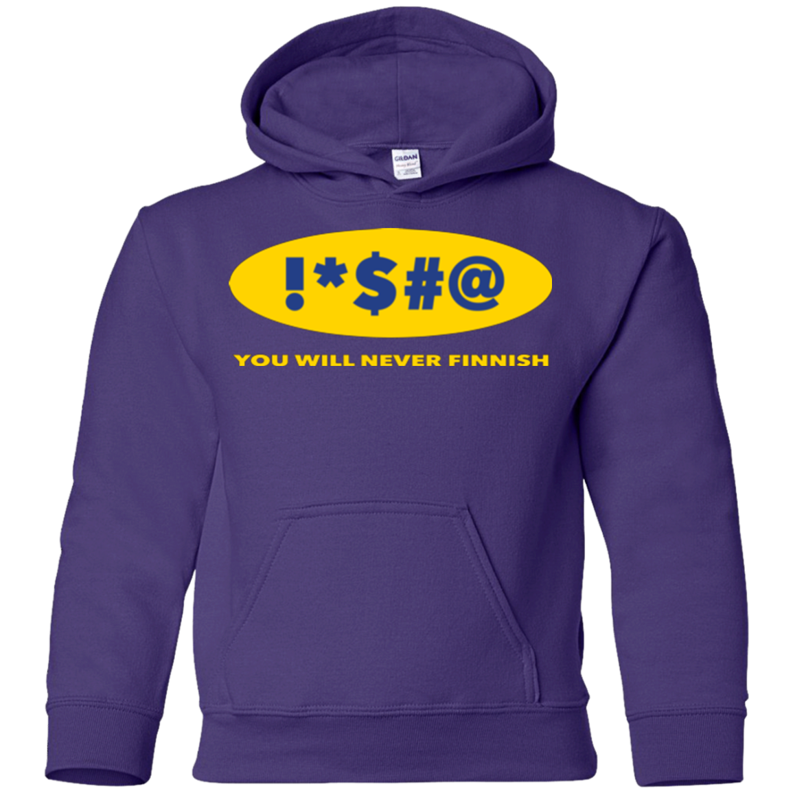 Swearing Never Finnish Youth Hoodie