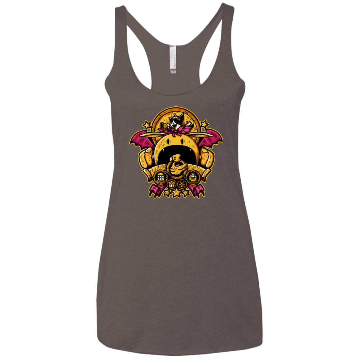 SAUCER CREST Women's Triblend Racerback Tank