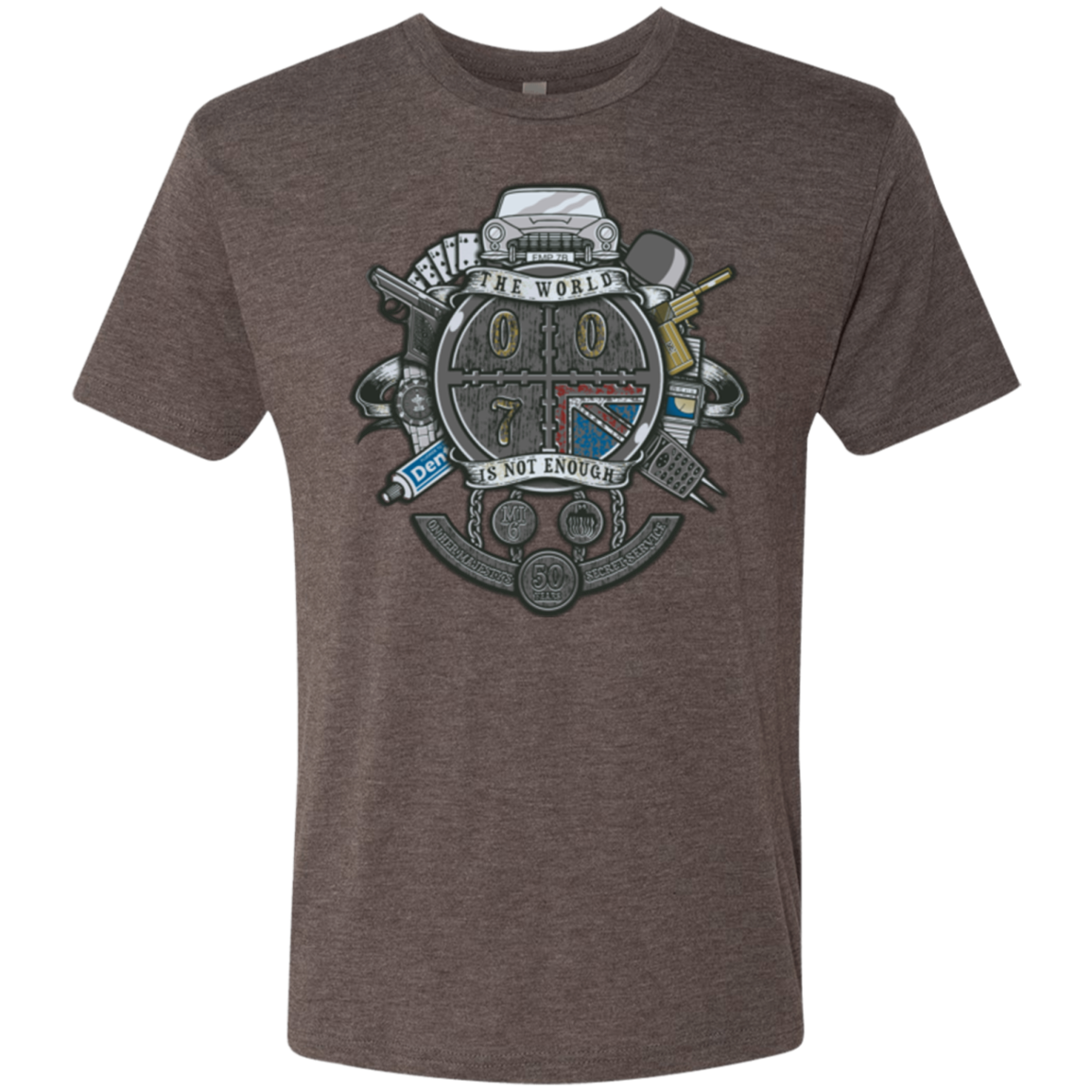 British Spy Crest Men's Triblend T-Shirt