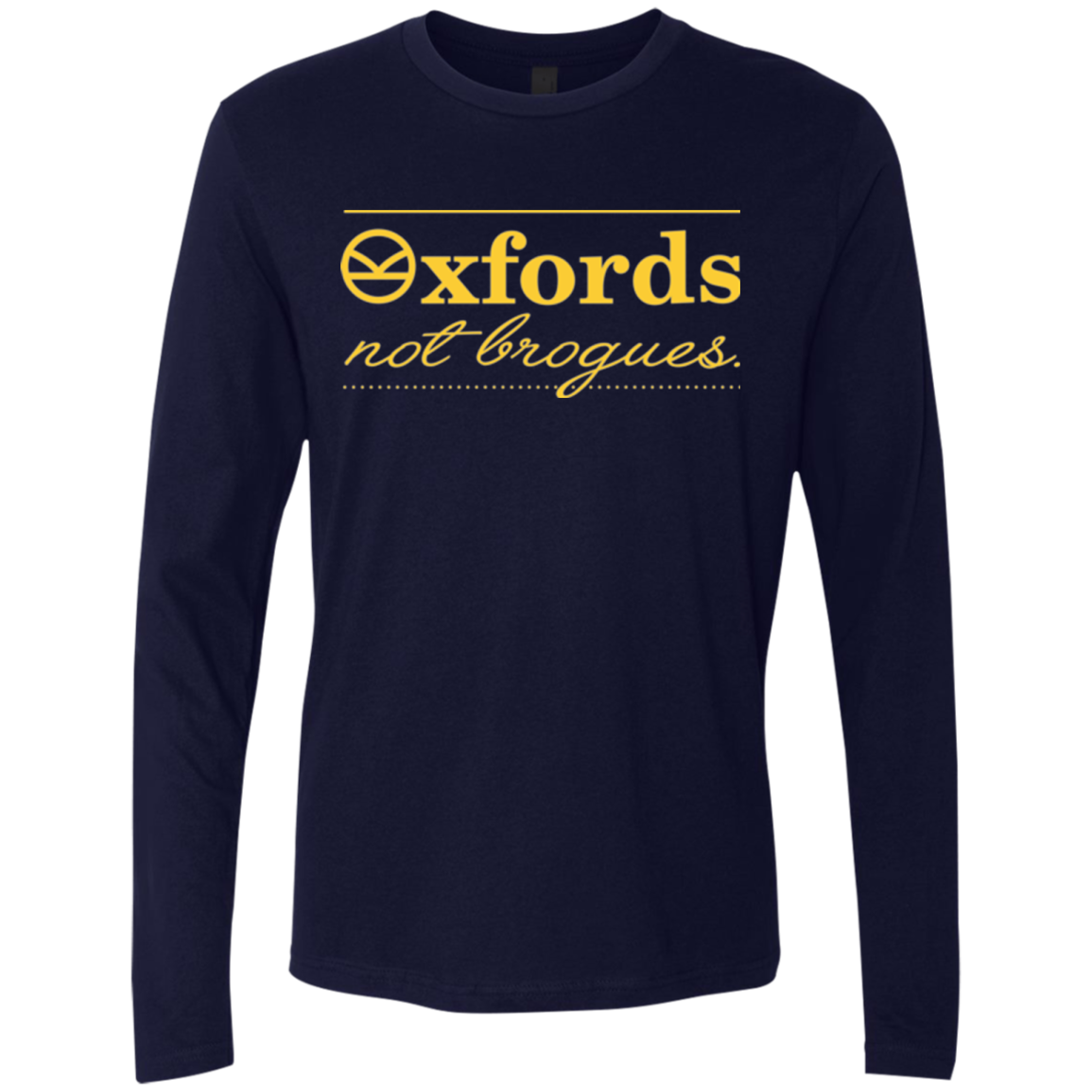 Oxfords Not Brogues Men's Premium Long Sleeve