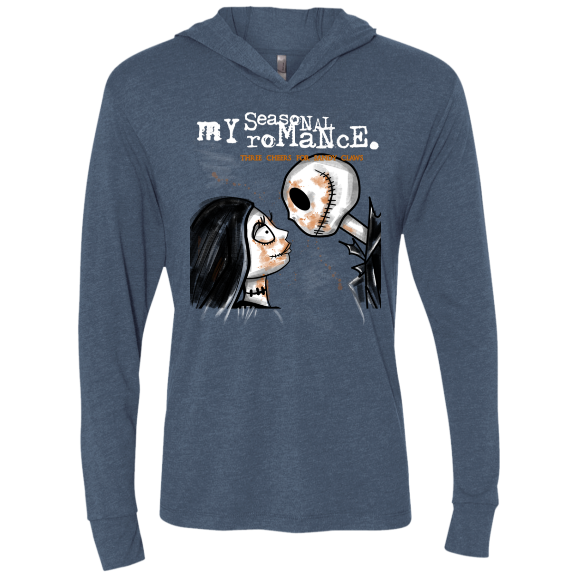 MY SEASONAL ROMANCE Triblend Long Sleeve Hoodie Tee