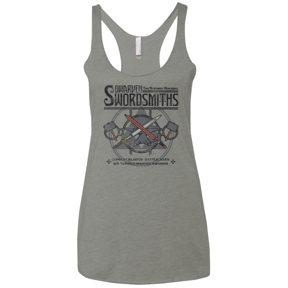 Dwarven Swordsmiths Women's Triblend Racerback Tank