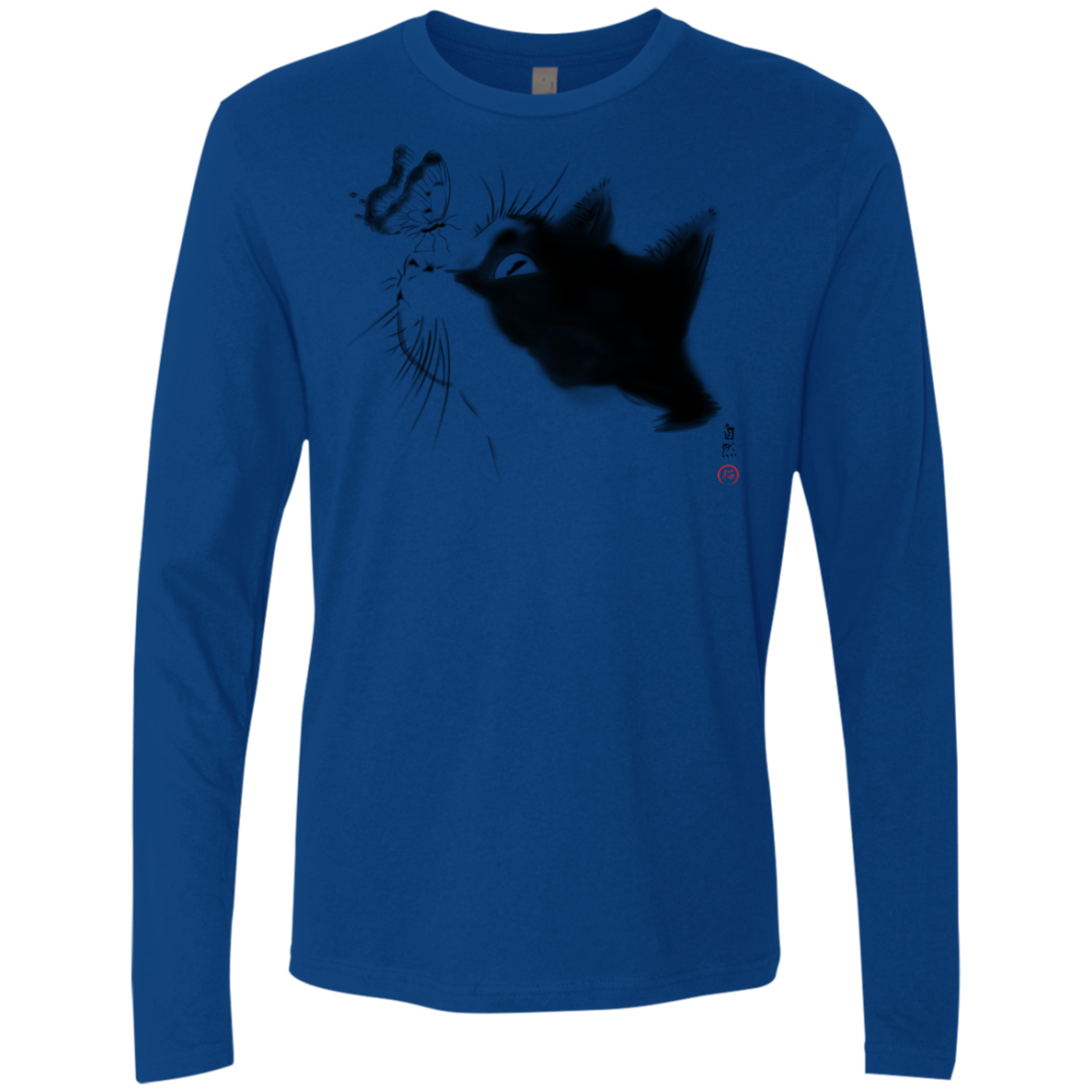 Curious Cat Men's Premium Long Sleeve