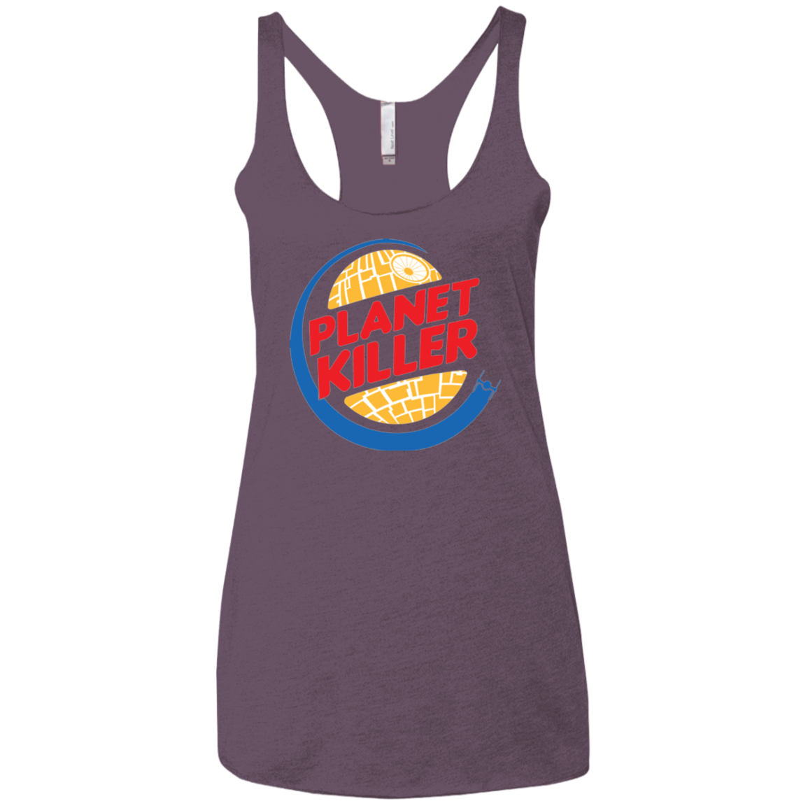 Planet Killer Women's Triblend Racerback Tank