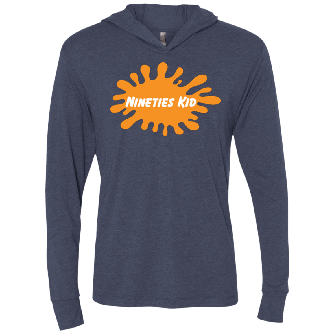 Nineties Kid Triblend Long Sleeve Hoodie Tee