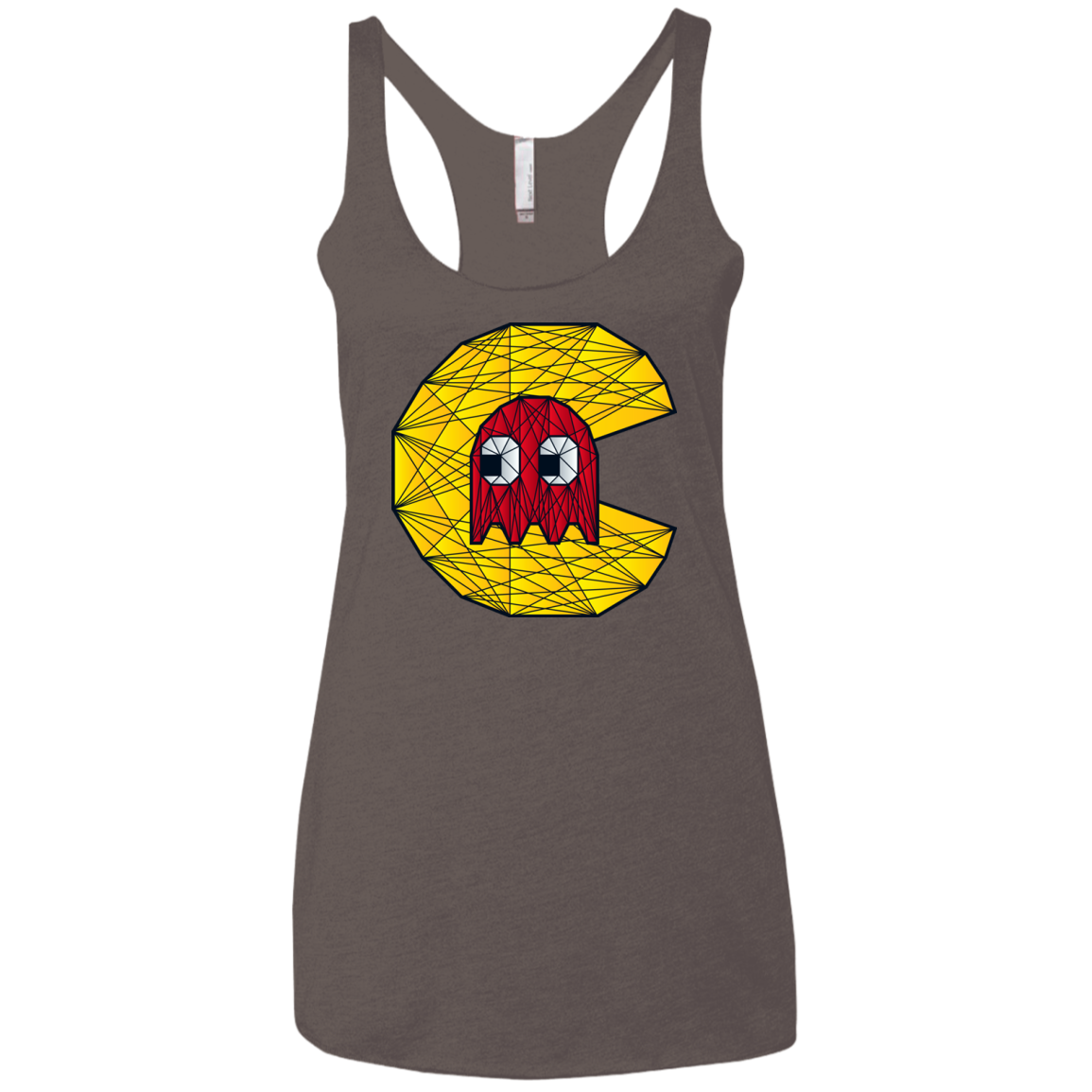 Poly Pac Man Women's Triblend Racerback Tank