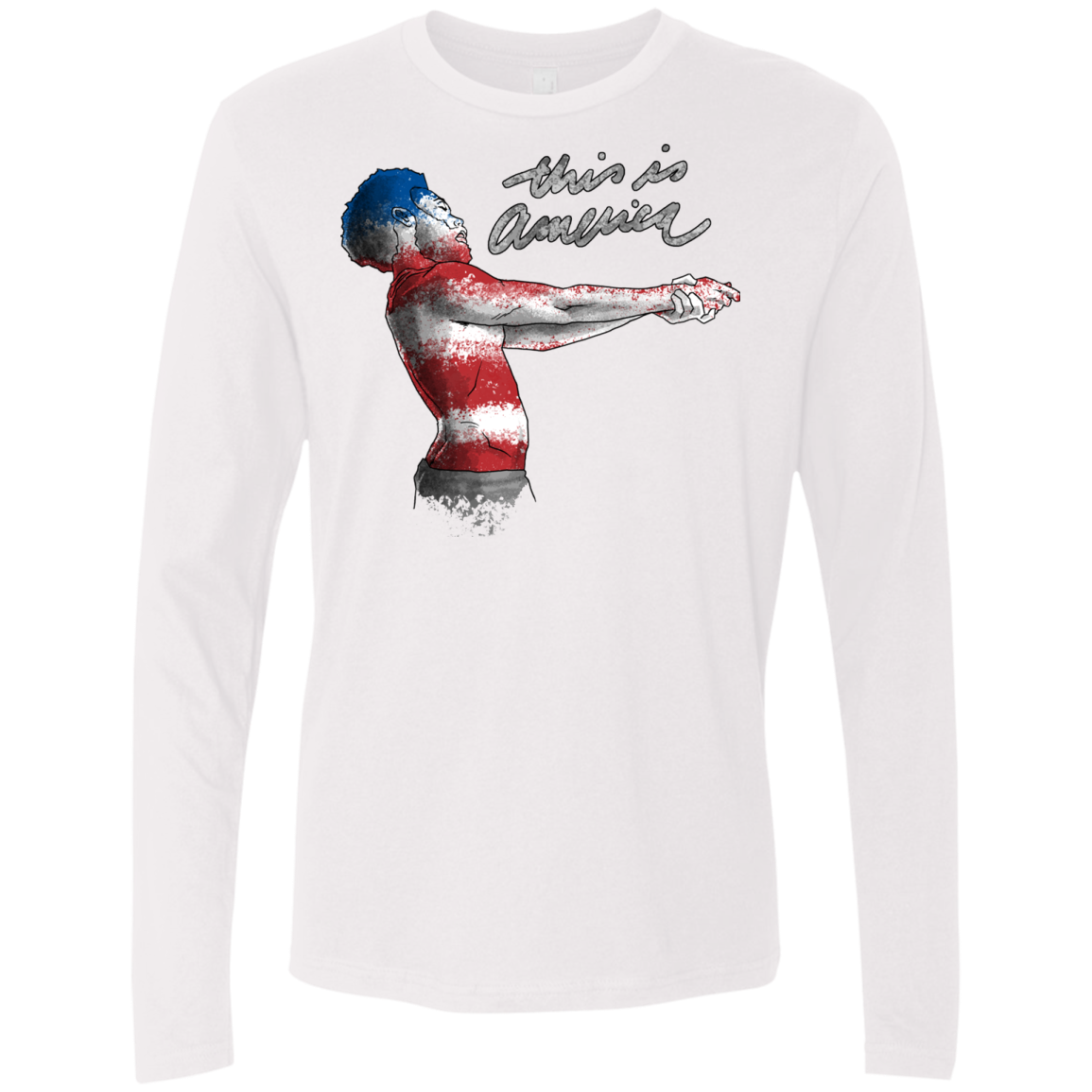 America Men's Premium Long Sleeve