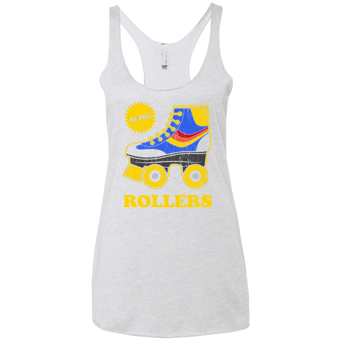 Retro rollers Women's Triblend Racerback Tank