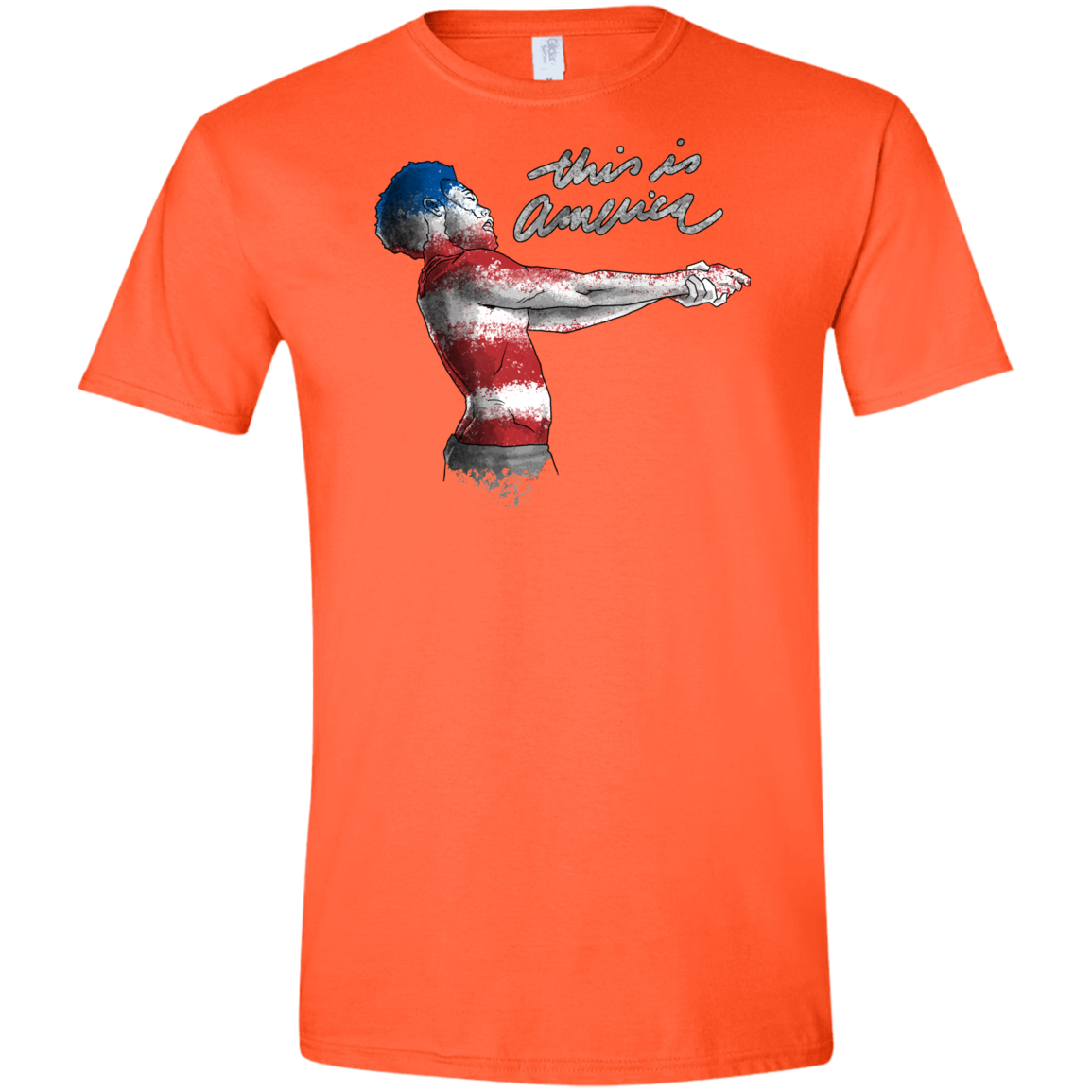 America Men's Semi-Fitted Softstyle