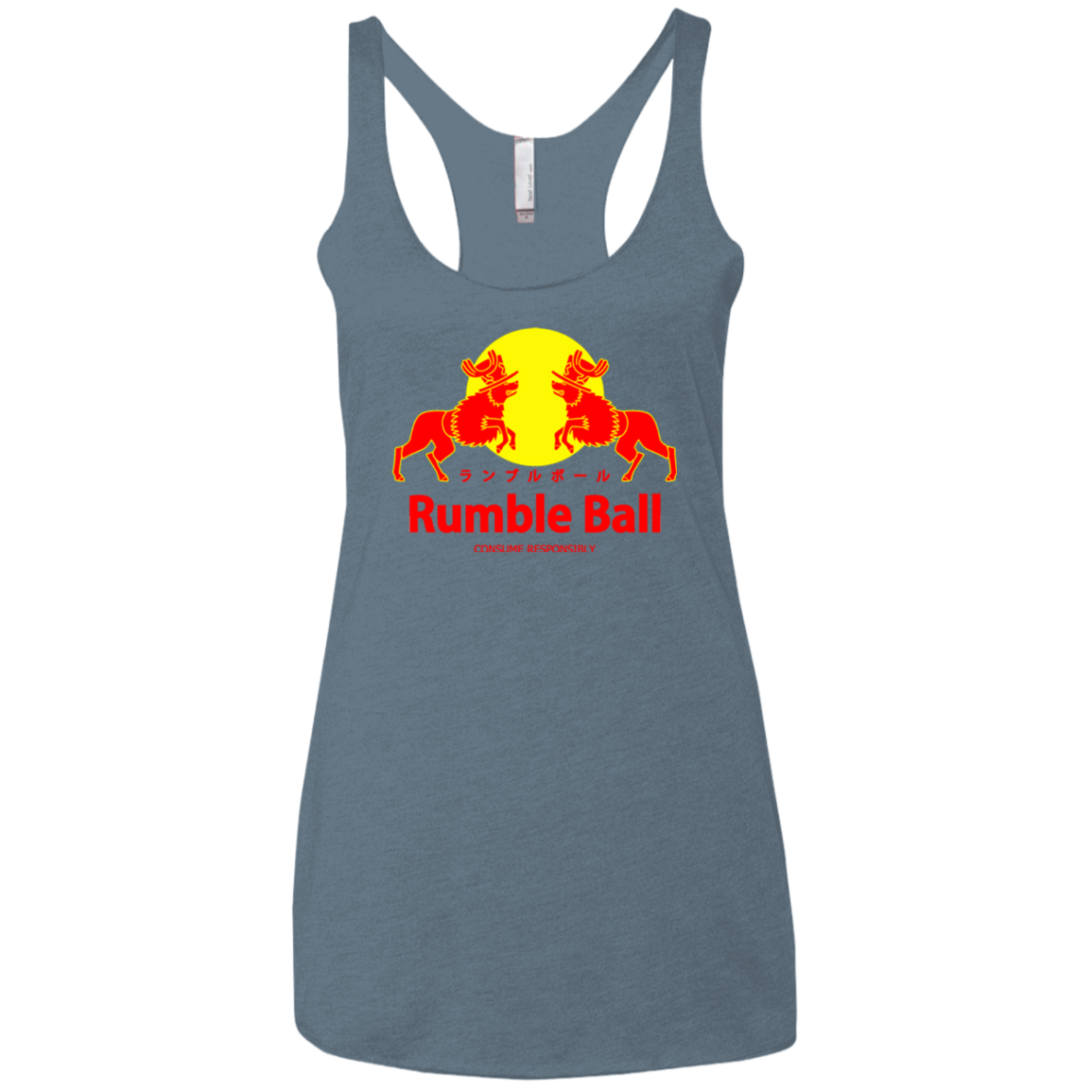 Rumble Ball Women's Triblend Racerback Tank