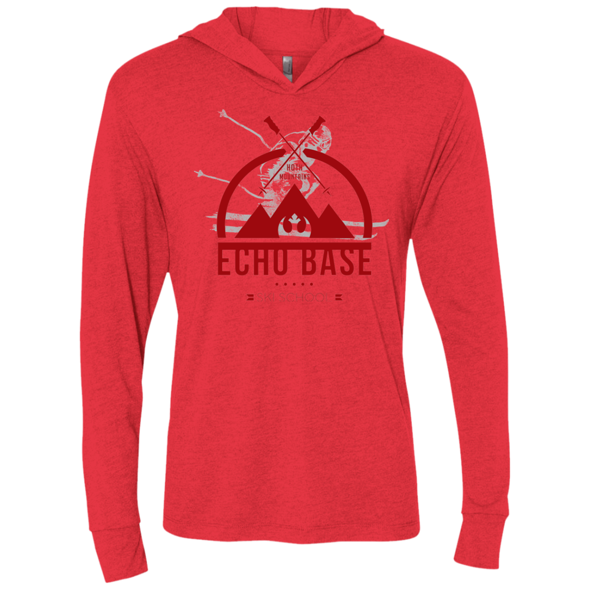 Ski School Triblend Long Sleeve Hoodie Tee