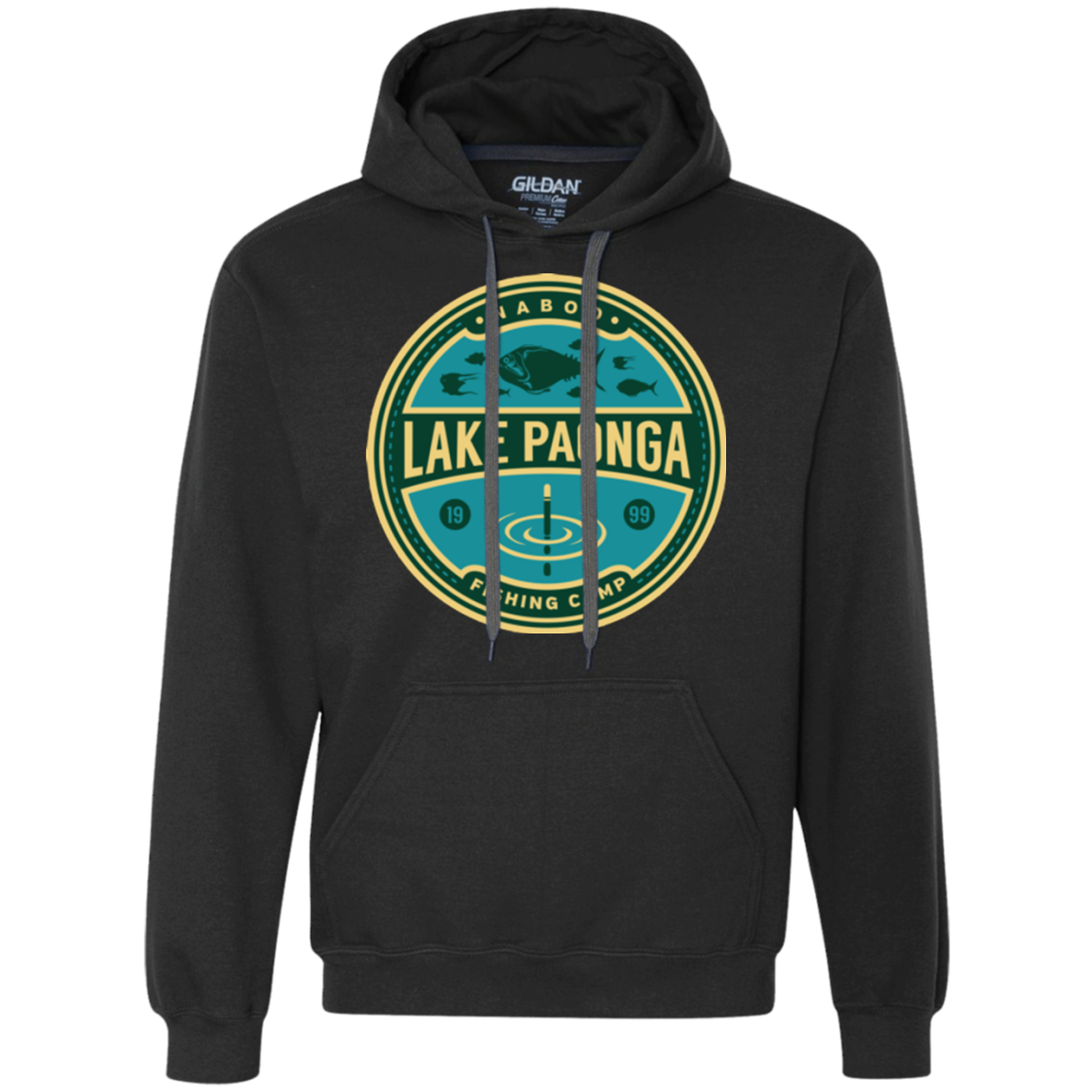Lake Paonga Fishing Camp Premium Fleece Hoodie