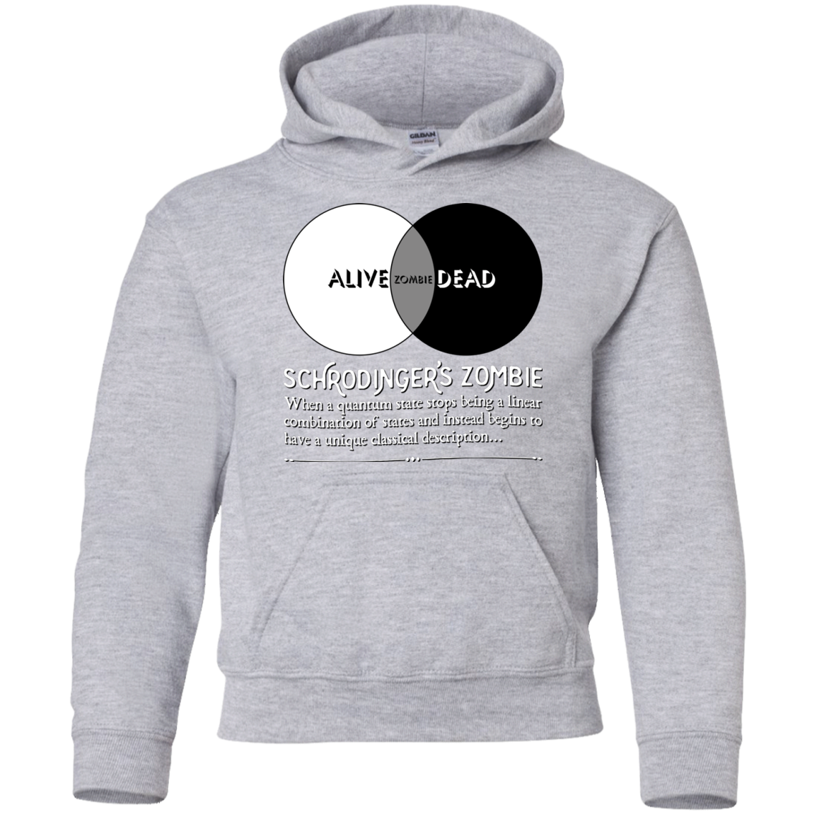 Schrödinger's Zombie Youth Hoodie