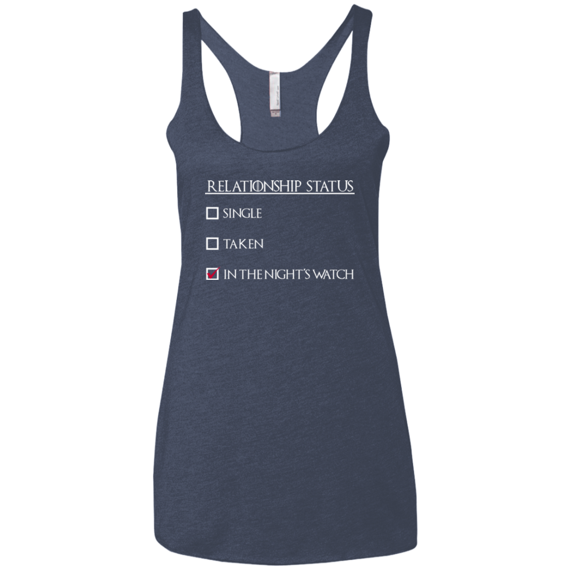 Night watchs Women's Triblend Racerback Tank