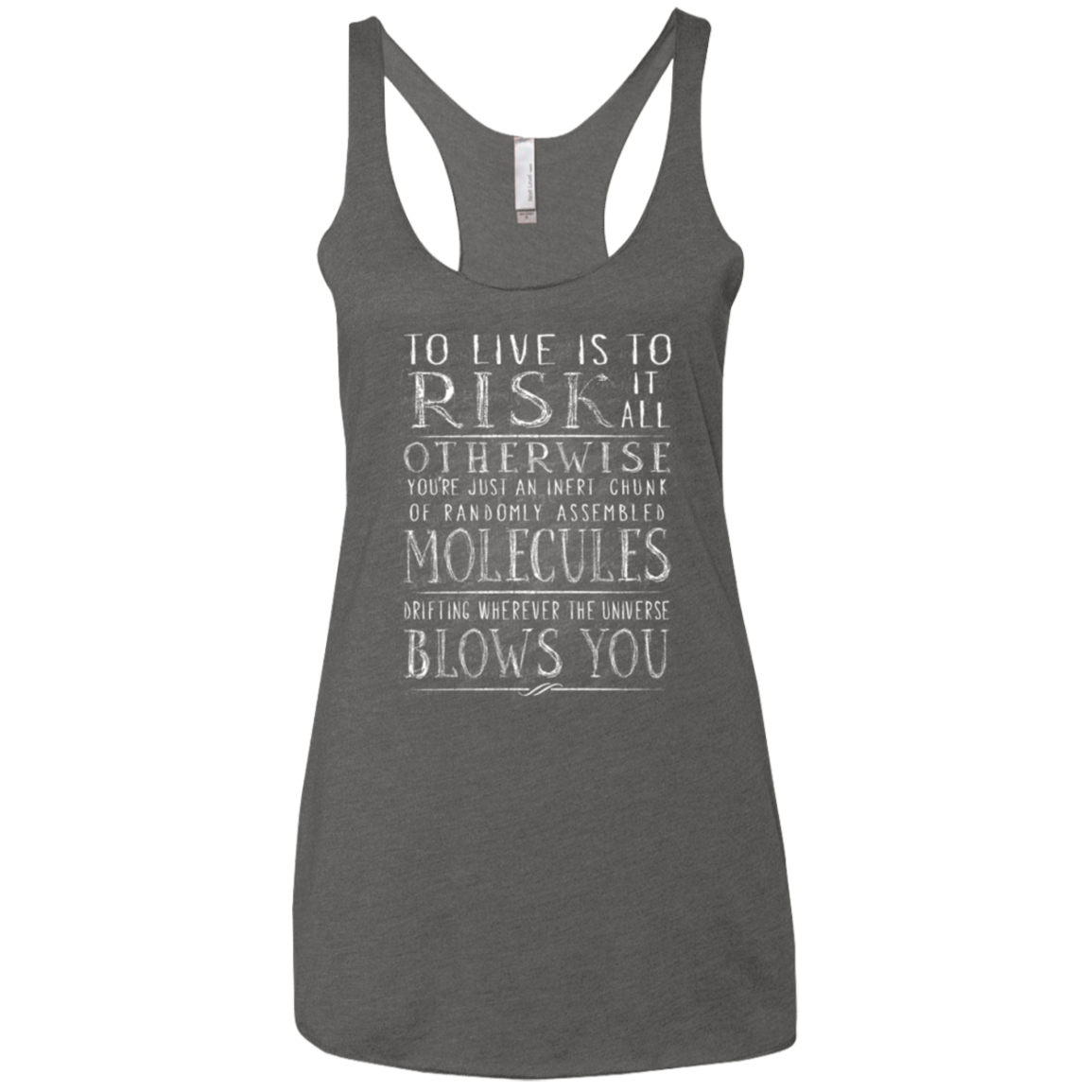 Universe Blows Women's Triblend Racerback Tank