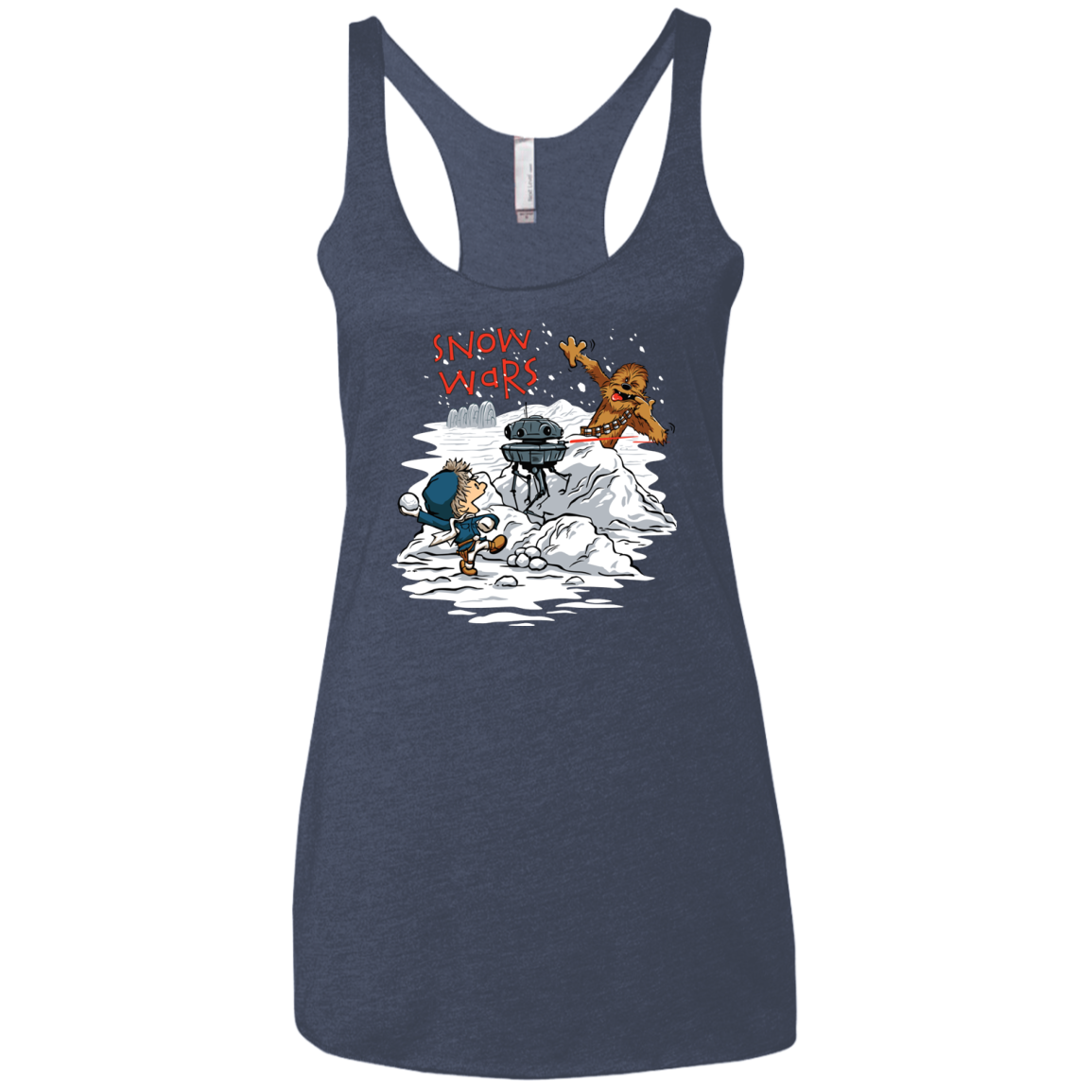 Snow Wars Women's Triblend Racerback Tank