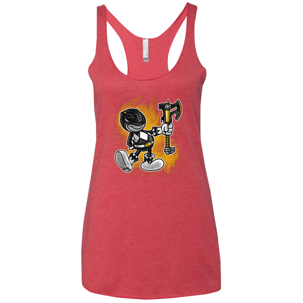 Black Ranger Artwork Women's Triblend Racerback Tank
