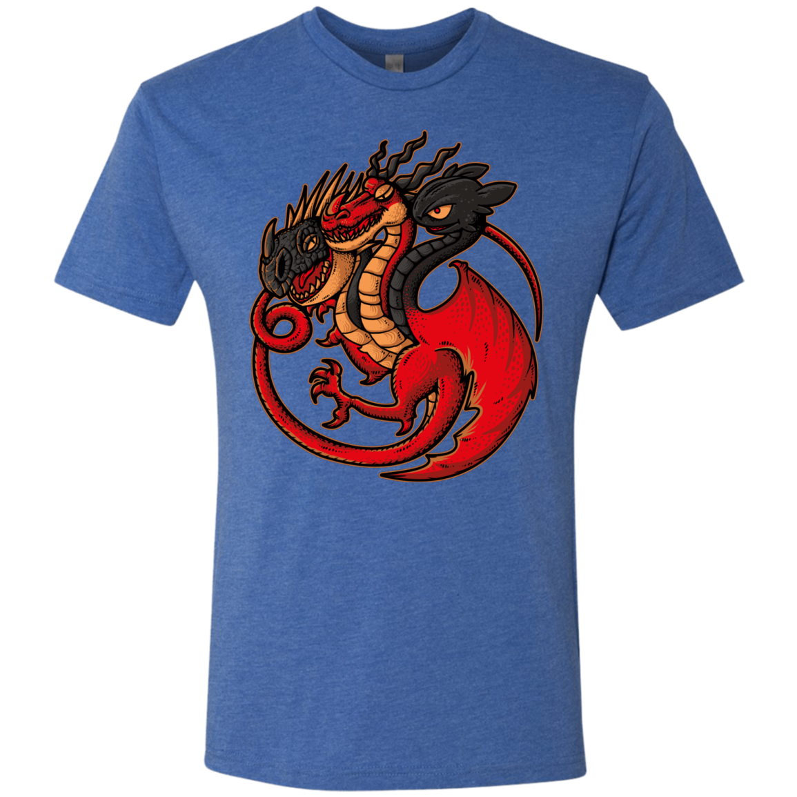 FIRE BLOOD AND TRAINING Men's Triblend T-Shirt