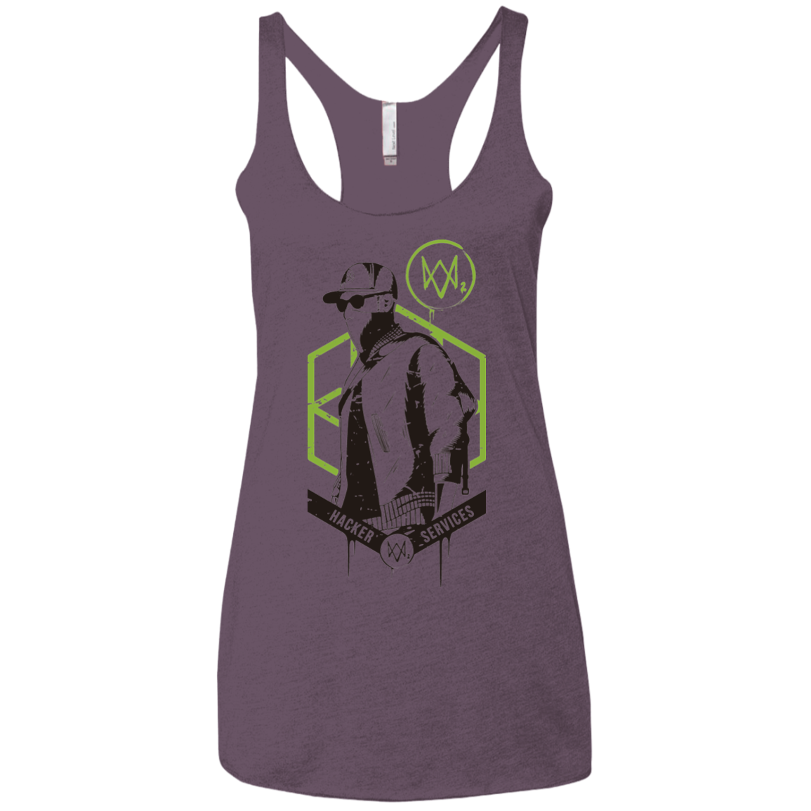 Watch Dogs 2 Hacker Services Women's Triblend Racerback Tank