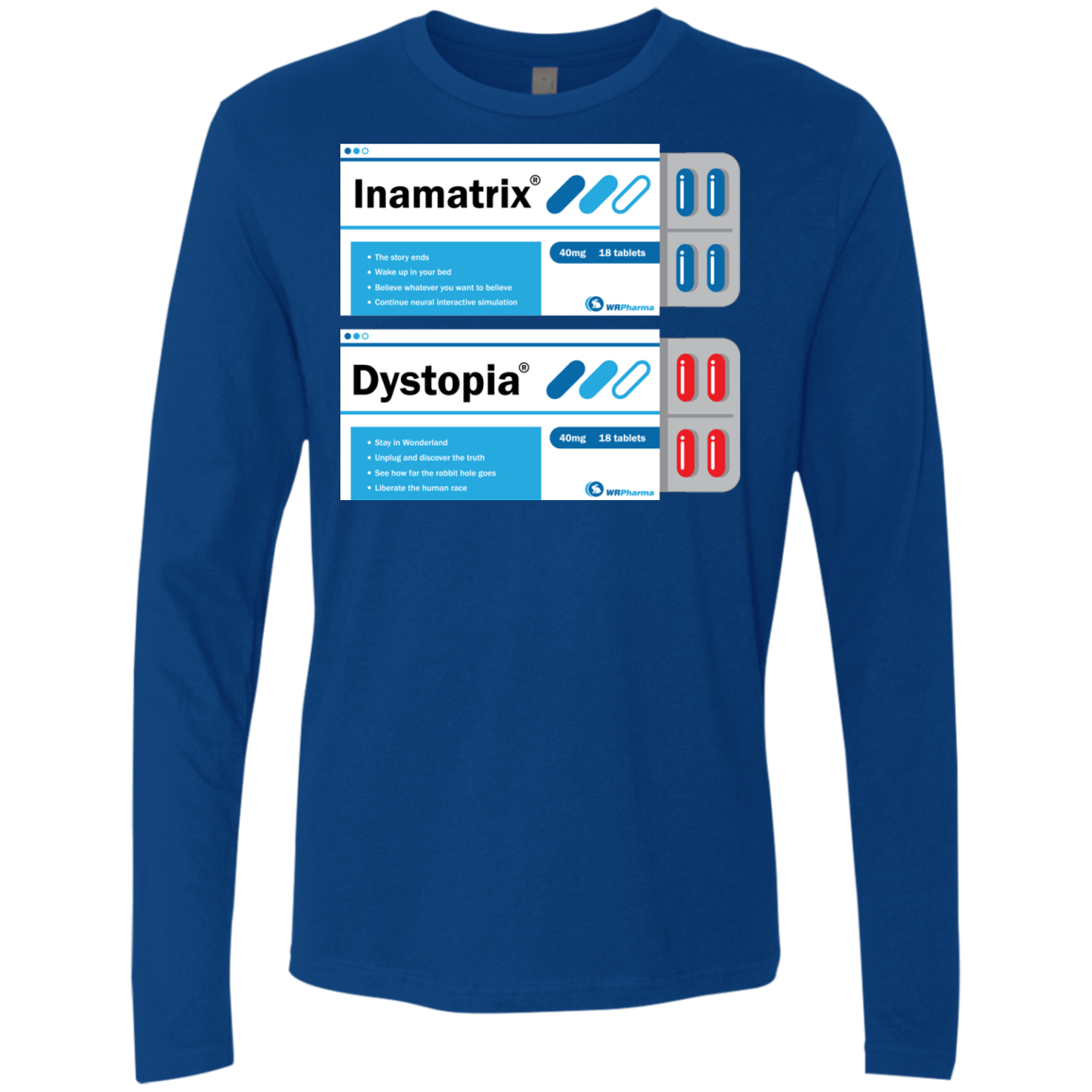 Red or Blue Men's Premium Long Sleeve