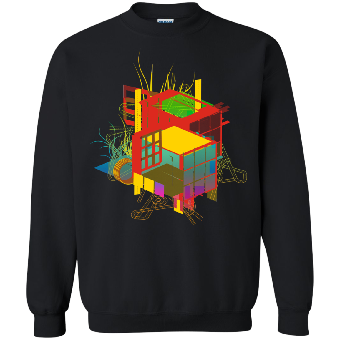 Rubik's Building Crewneck Sweatshirt