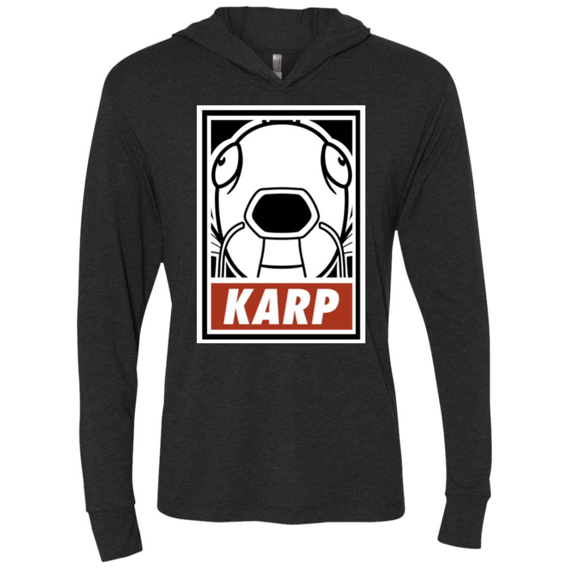 Obey Karp Triblend Long Sleeve Hoodie Tee
