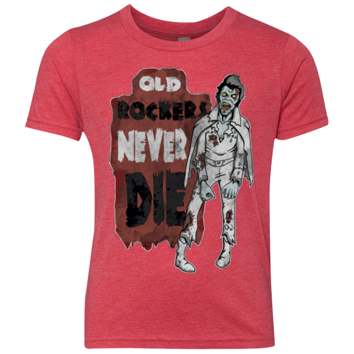 Old Rockers Never Die Youth Triblend T-Shirt