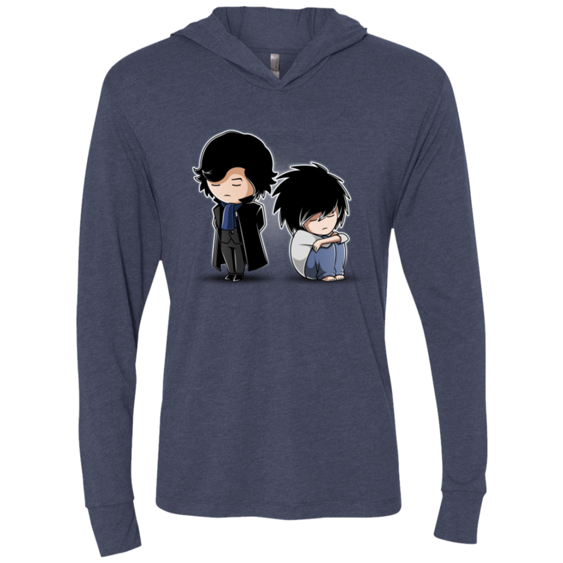 SherLock2 Triblend Long Sleeve Hoodie Tee