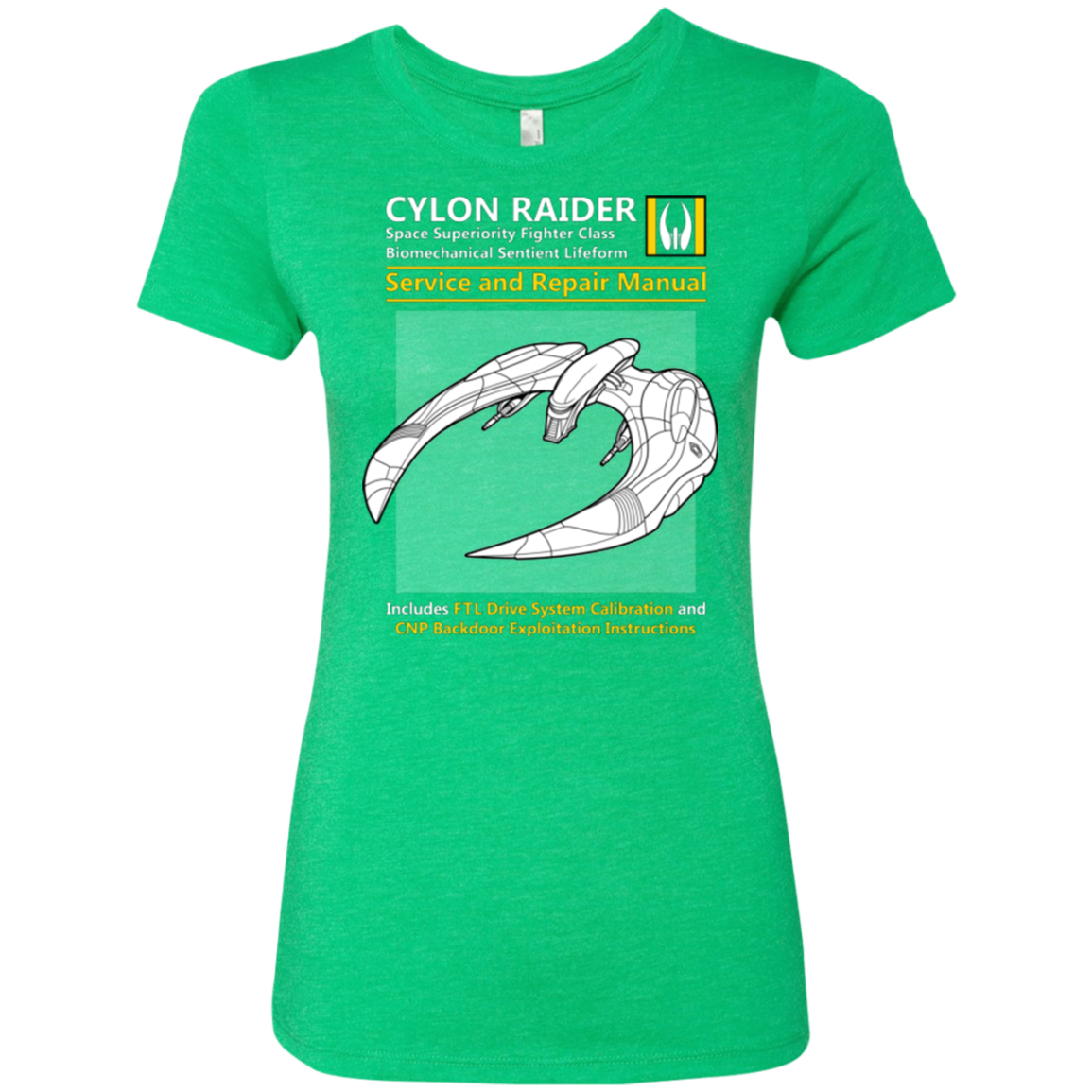 CYLON RAIDER SERVICE & REPAIR MANUAL Women's Triblend T-Shirt