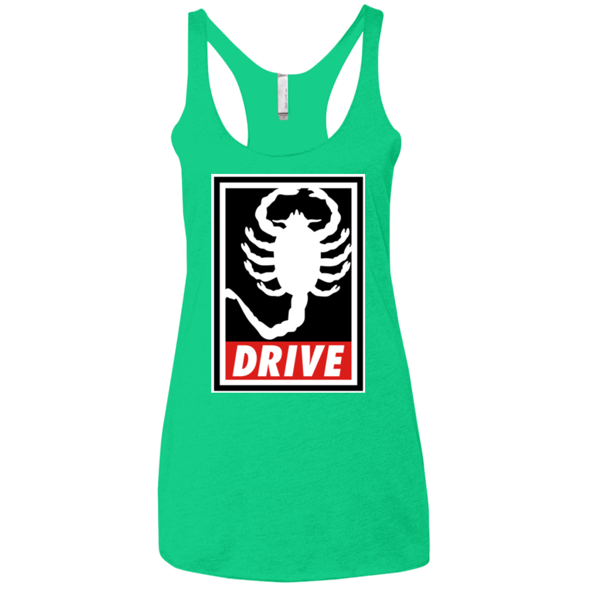 Obey and drive Women's Triblend Racerback Tank