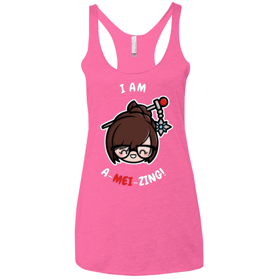 I Am A Mei Zing Women's Triblend Racerback Tank