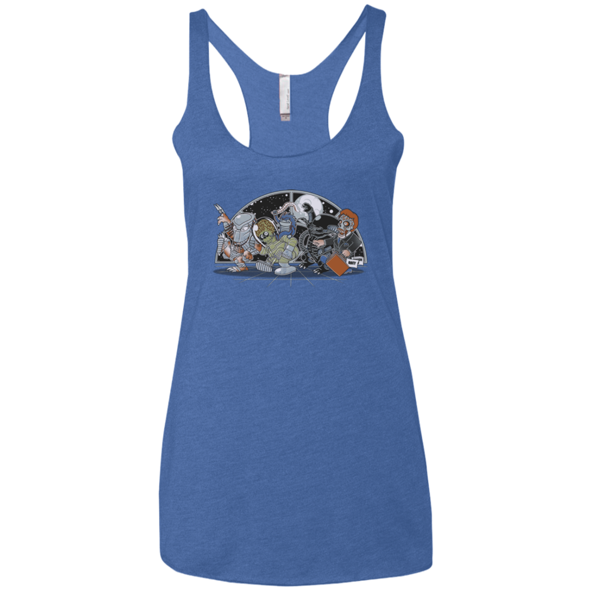 Where The Nasty Aliens are Women's Triblend Racerback Tank