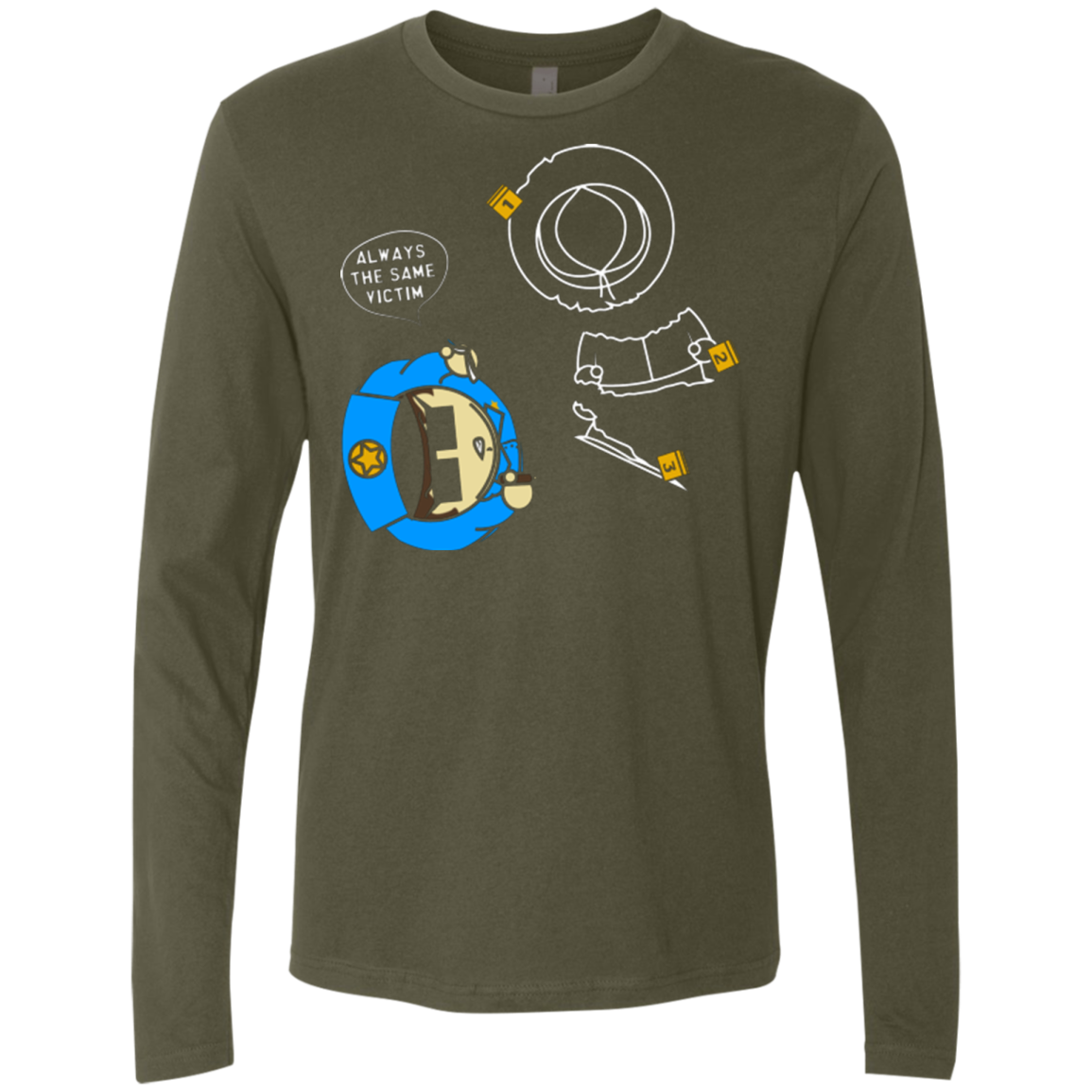 ALWAYS THE SAME VICTIM Men's Premium Long Sleeve