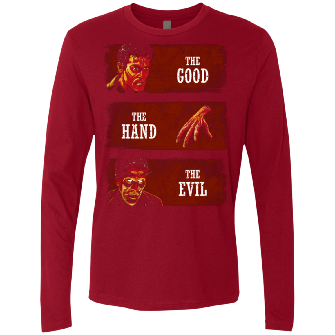 The Good the Hand and the Evil Men's Premium Long Sleeve