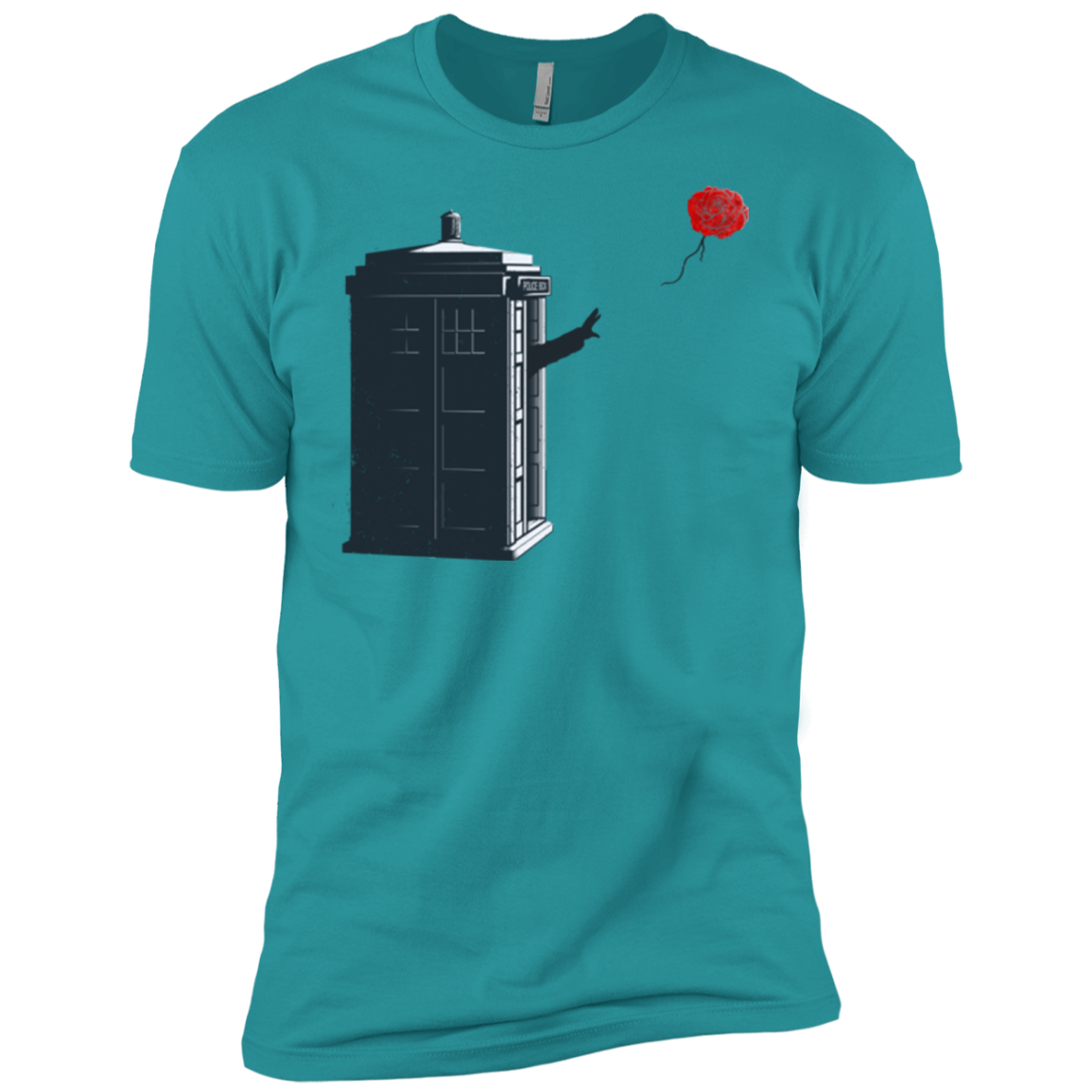 Dr Banksy Rose Balloon Men's Premium T-Shirt