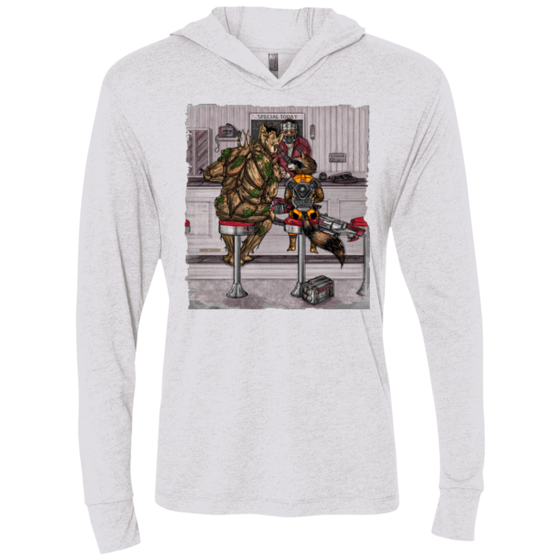 The Runaways Triblend Long Sleeve Hoodie Tee