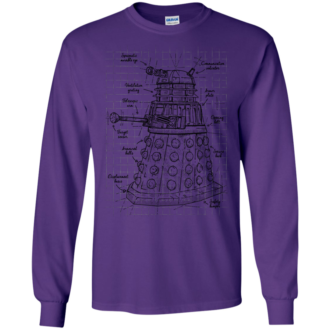 Dalek Plan Men's Long Sleeve T-Shirt