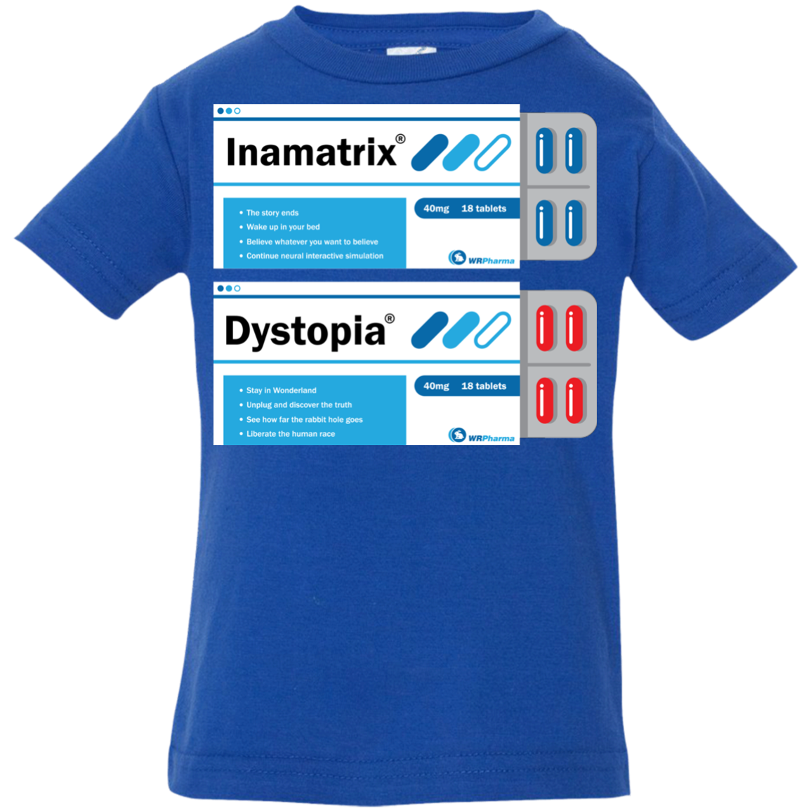 Red or Blue Infant Premium T-Shirt