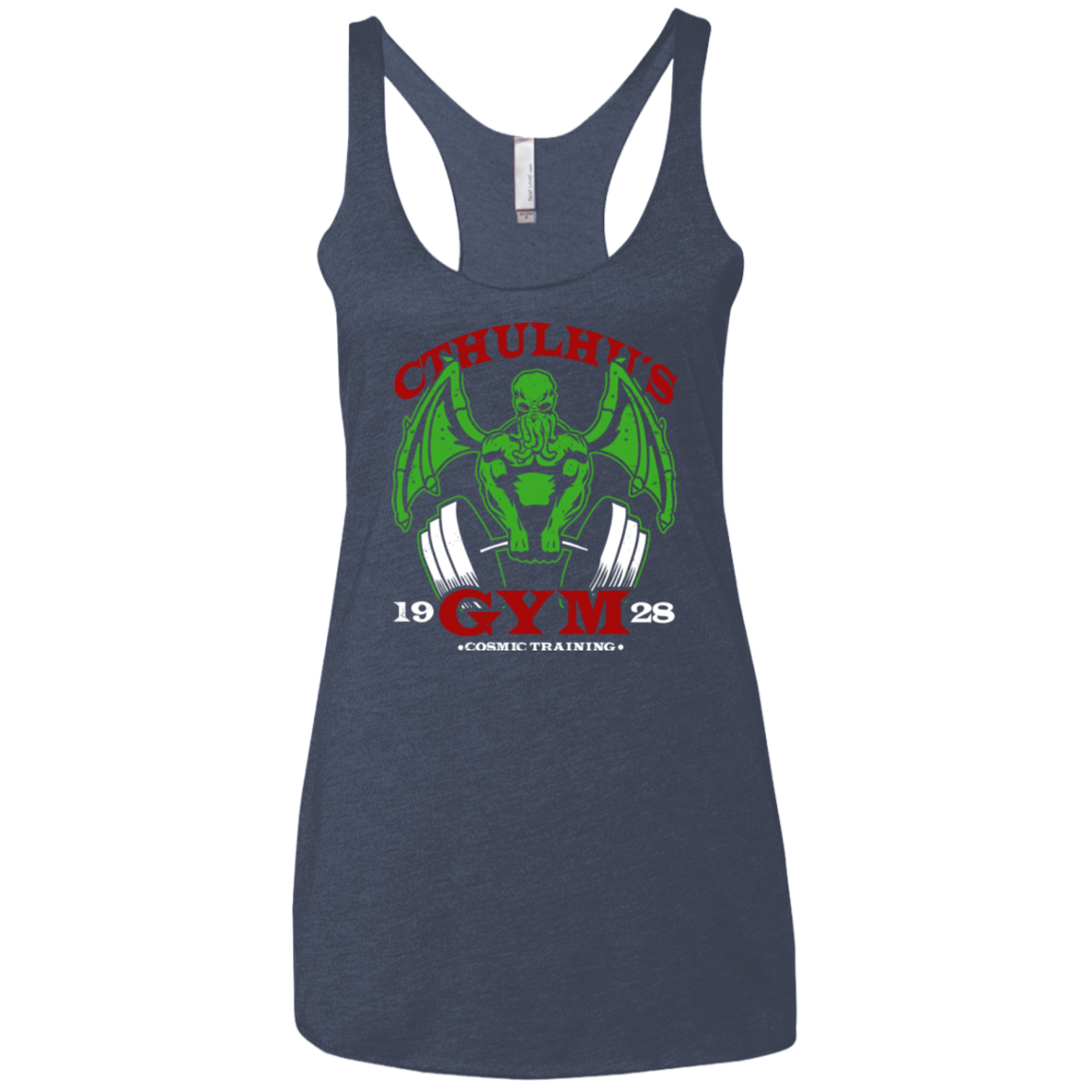 Cthulhu Gym Women's Triblend Racerback Tank