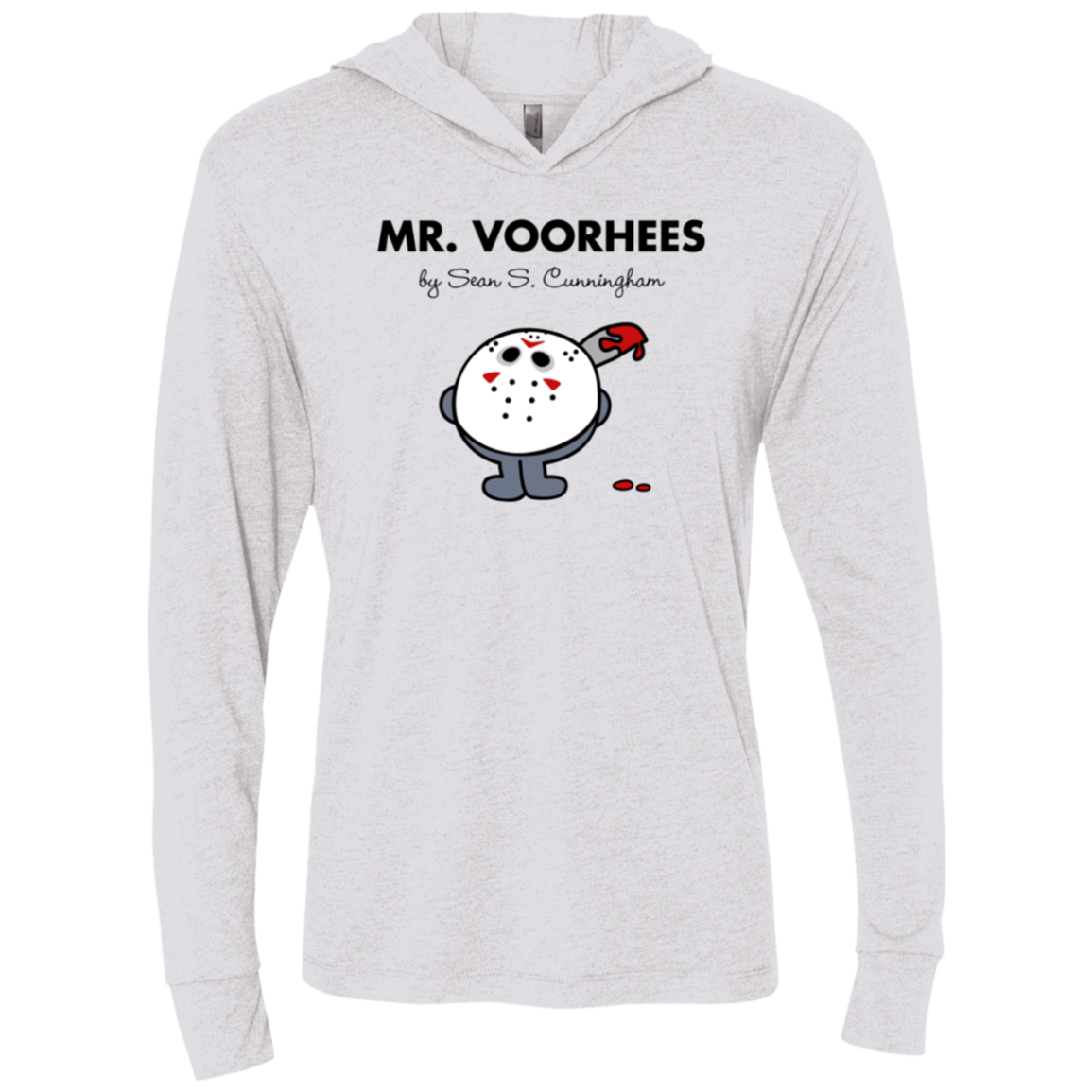 Mr Voorhees Triblend Long Sleeve Hoodie Tee