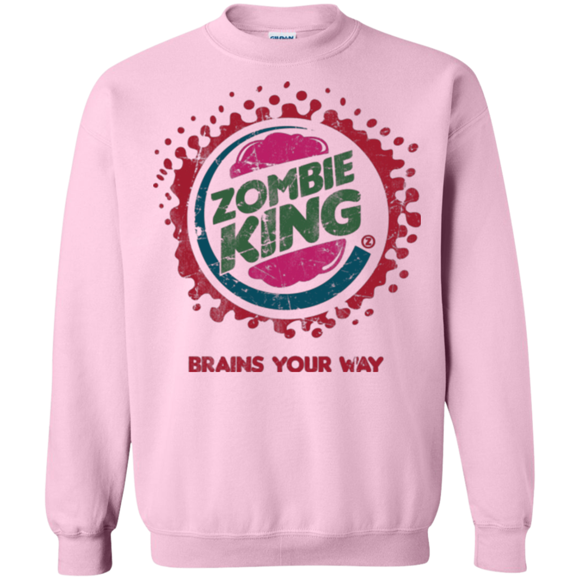 Zombie King Crewneck Sweatshirt