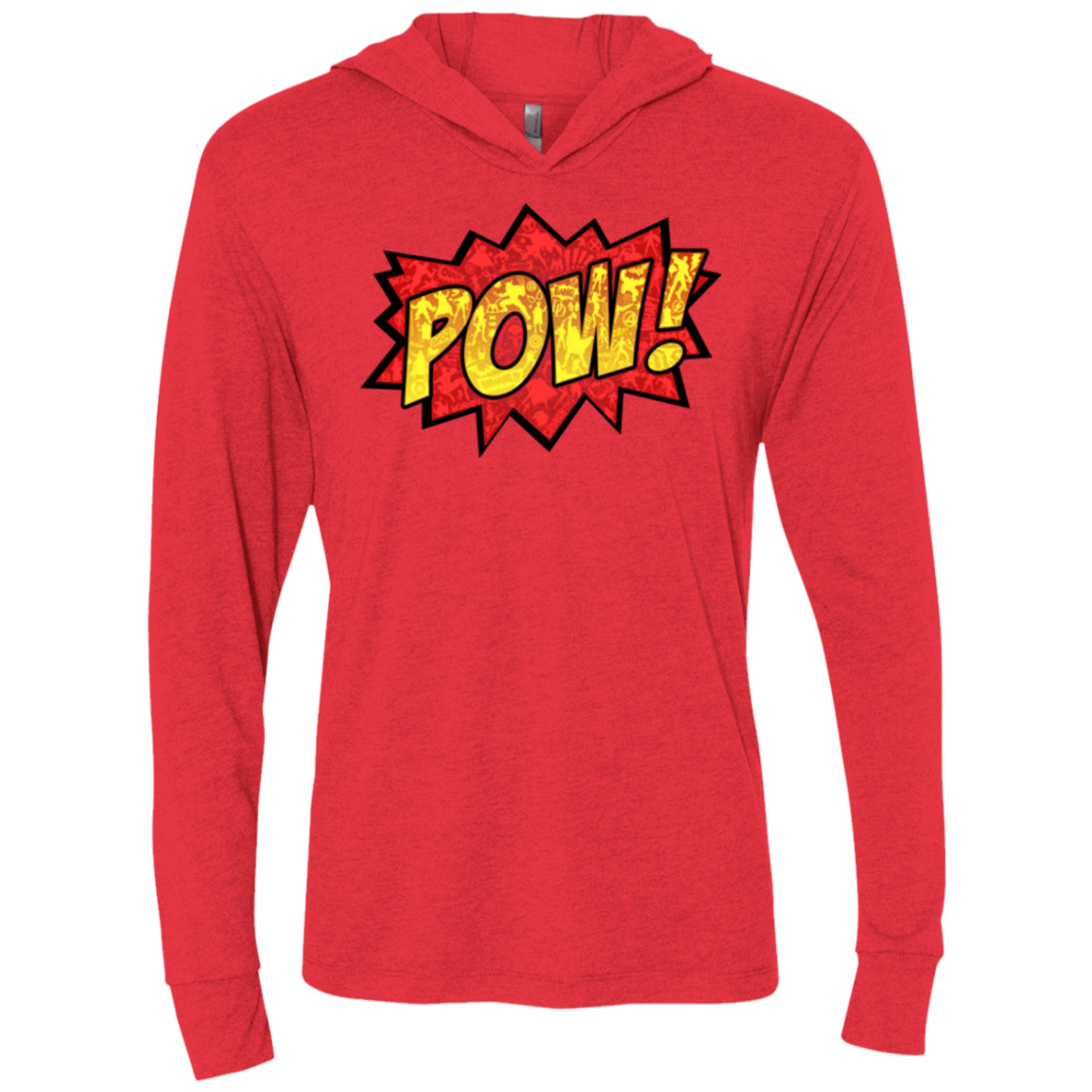 pow Triblend Long Sleeve Hoodie Tee