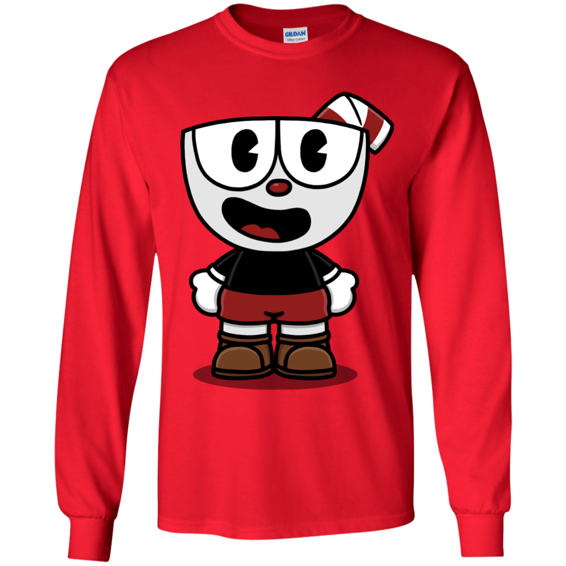 Hello Cuphead Youth Long Sleeve T-Shirt