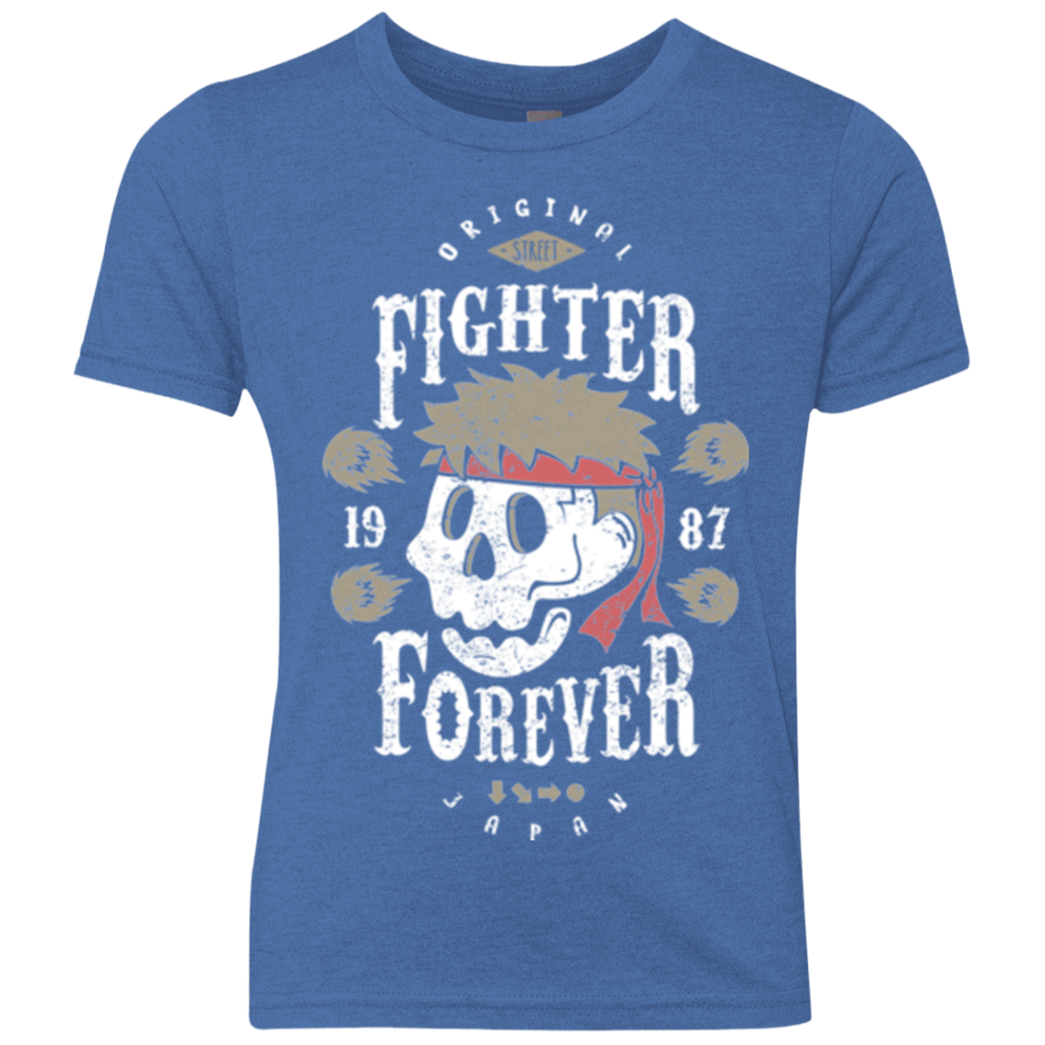 Fighter Forever Ryu Youth Triblend T-Shirt