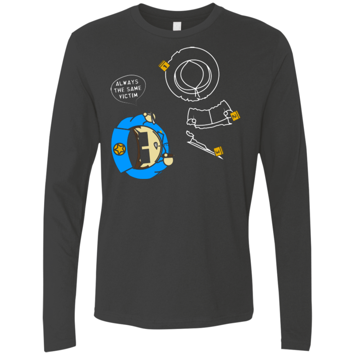 ALWAYS THE SAME VICTIM Men's Premium Long Sleeve