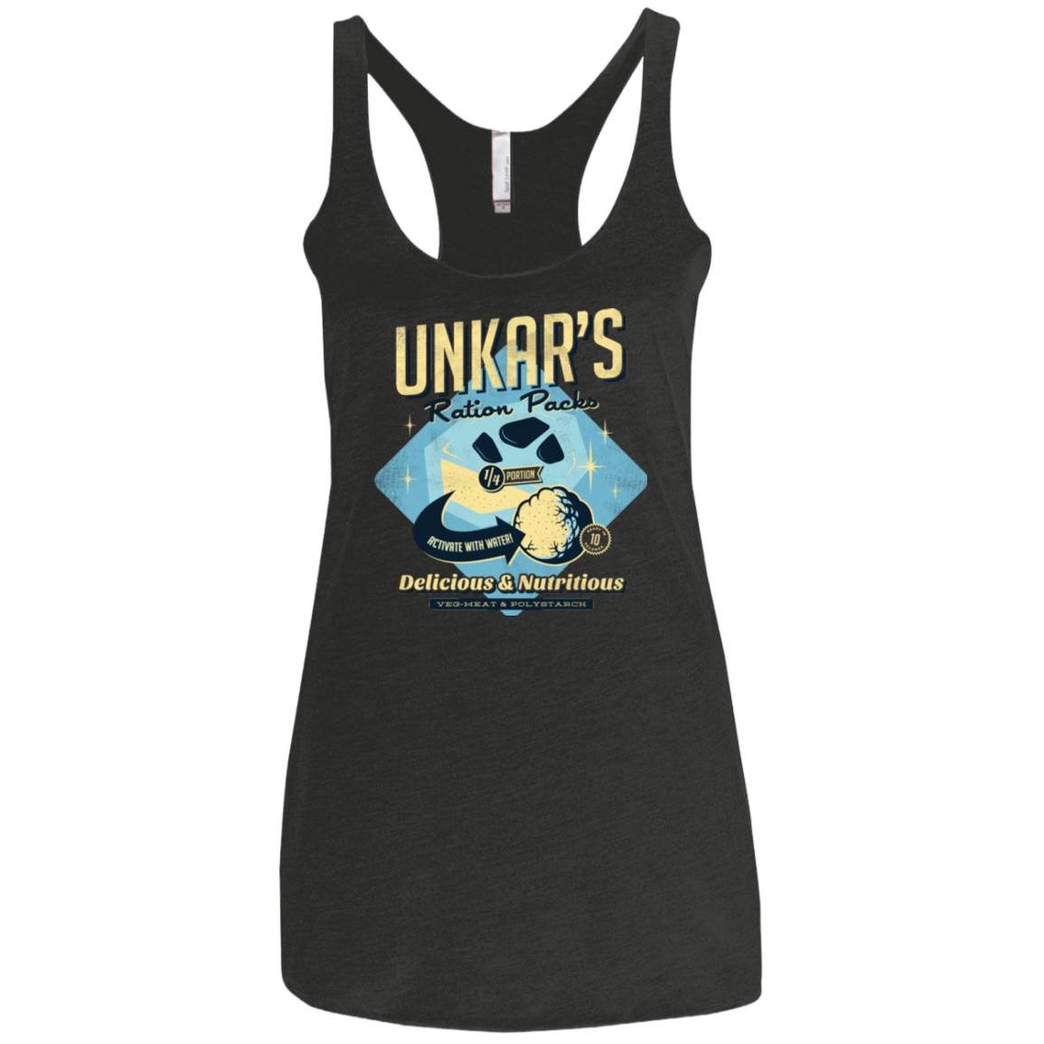Unkars Ration Packs Women's Triblend Racerback Tank