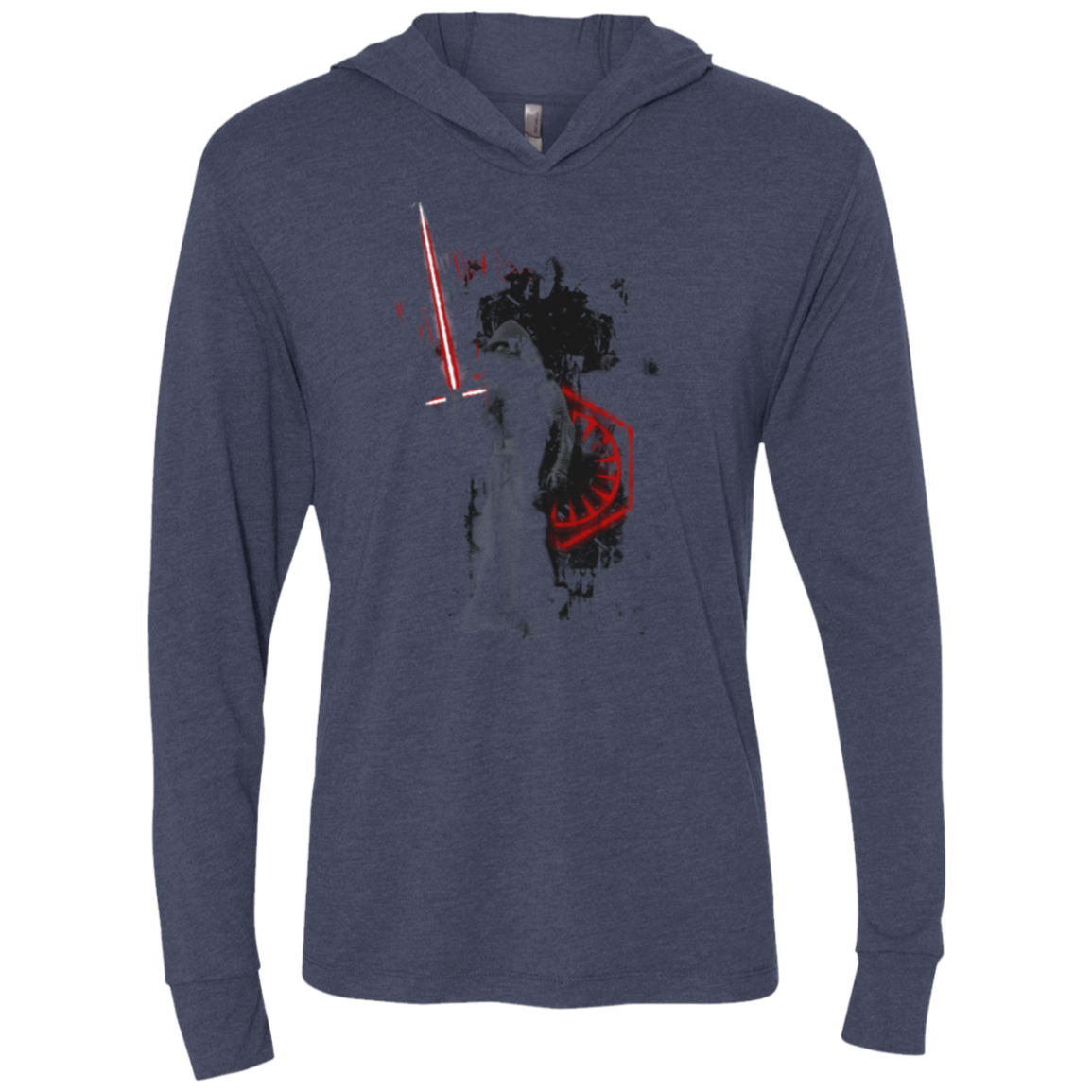 Darkness Triblend Long Sleeve Hoodie Tee