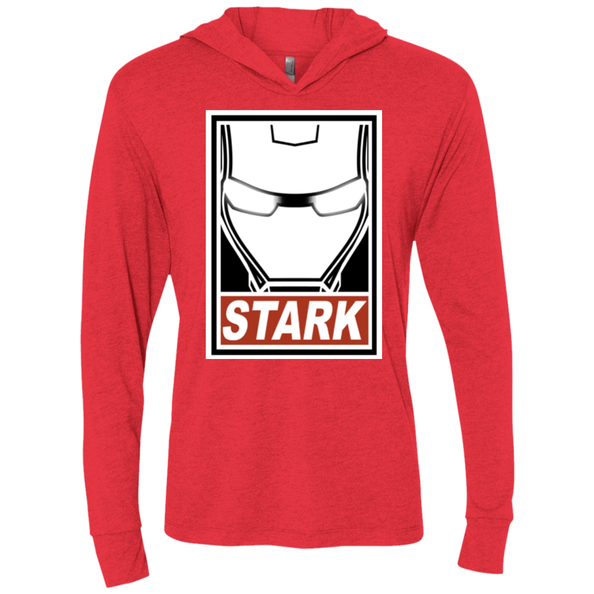 Obey Stark Triblend Long Sleeve Hoodie Tee