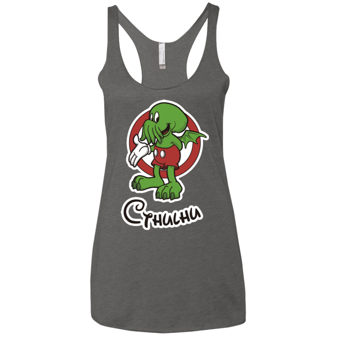 Cutethulhu Women's Triblend Racerback Tank