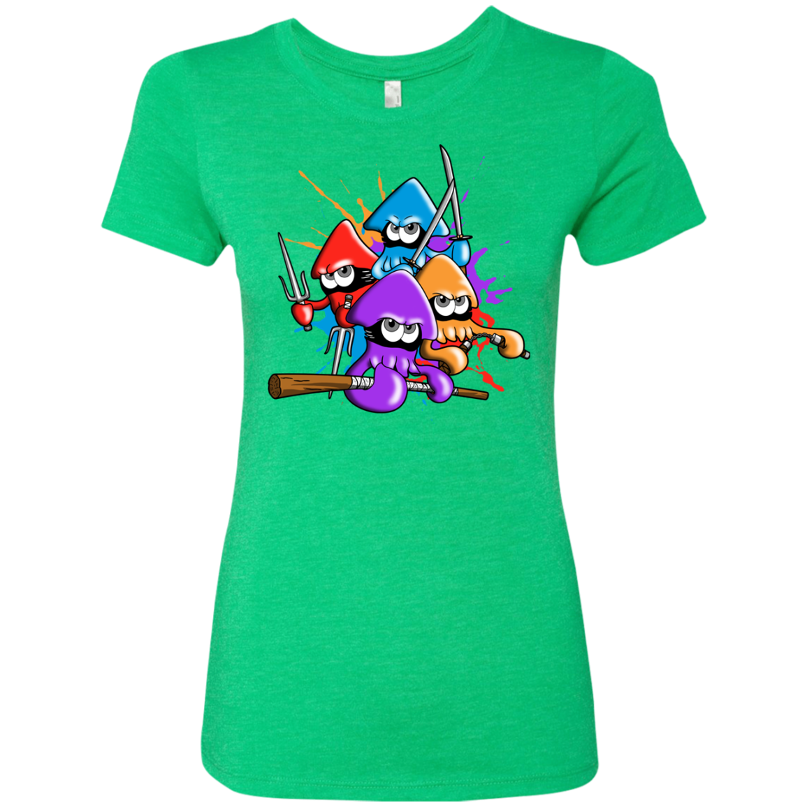 Teenage Mutant Ninja Squids Women's Triblend T-Shirt
